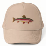 Rainbow Trout Fish Mesh Hats