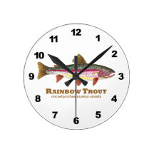 Rainbow Trout Fishing Clocks