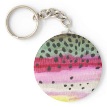 Rainbow Trout Fishing Keychain