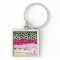 Rainbow Trout Fishing Keychain