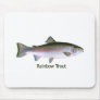 Rainbow Trout Fishing  Logo Mouse Pads