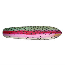 Rainbow Trout Fishing Skateboard