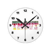Rainbow Trout Fishing Wall Clocks