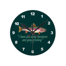 Rainbow Trout Fishing Wallclock