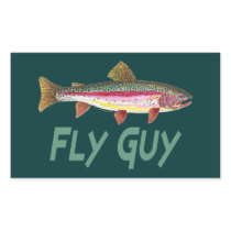 Rainbow Trout Fly FIshing Rectangle Sticker