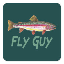 Rainbow Trout Fly FIshing Sticker