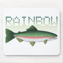 Rainbow trout gift for an angler or fisherman mouse pad