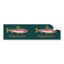 Rainbow Trout Latin Bumper Sticker