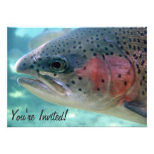 Rainbow Trout Retirement Party Invitation