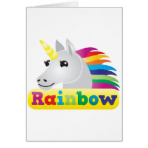 Rainbow Unicorn Cards