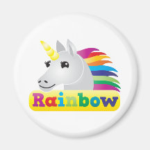 Rainbow Unicorn Fridge Magnets