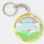 Rainbow Unicorn Keychain