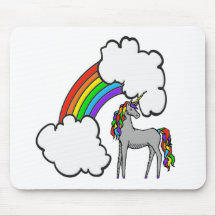 Rainbow Unicorn Mousepads
