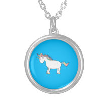 Rainbow unicorn necklace