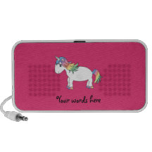 Rainbow unicorn notebook speakers