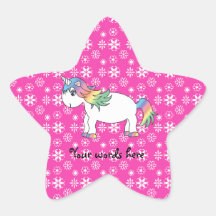 Rainbow unicorn sticker