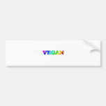 Rainbow Vegan Bumper Sticker