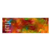 Rainbow Watercolor Business Card