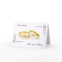 Rainbow Wedding Template Card