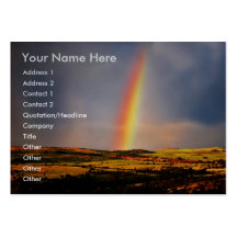Rainbow wish come true business card template