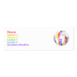 Rainbow World Peace Profile Card Business Cards