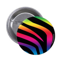 Rainbow Zebra Pin