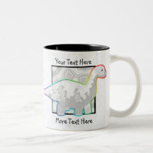 Rainbowed Dinosaur Mug