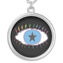 rainboweyestar custom necklace