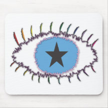 rainboweyestar mouse pads