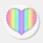 �RainbowLaceHeart Fridge Magnet