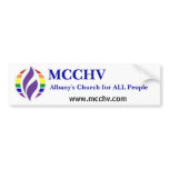 rainbowMCCLogo, Albany's Church for ALL People,... Bumper Sticker
