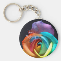 rainbowrose, LoveEqually Key Chain
