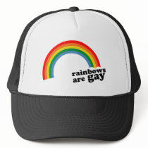 Rainbows are gay trucker hats