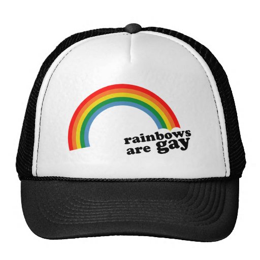 Rainbows are gay trucker hats