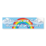 Rainbows bumper stickers