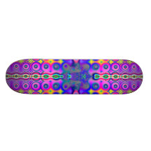 Rainbows Circling Around Fractal Skateboard