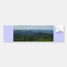 rainforest view bumper sticker