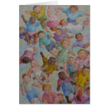 Raining Babies Card