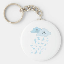 raining cats & dogs key chain
