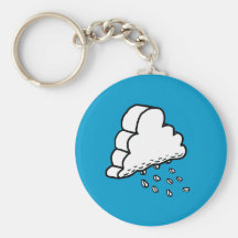 Raining Cloud Keychains