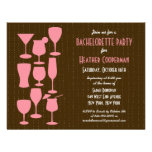 Raining Cocktails Bachelorette Party Invitation