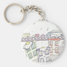 Raining Eggs II Key Chain