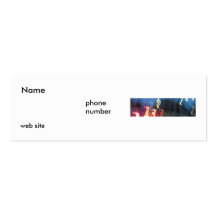 raining glowsticks Slim Business Cards