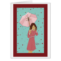 Raining Hearts card