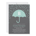 Raining Love Bridal Shower Invitation (Blue)