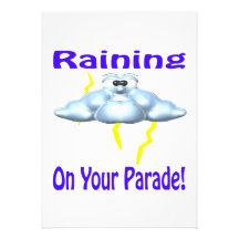 Raining On Your Parade Personalized Announcements