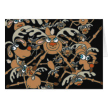 raining reindeer card