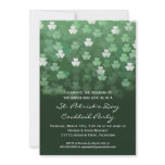 Raining Shamrocks St Patricks Day Party Invitation