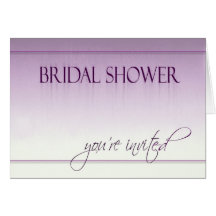 Rainy Day Bridal Shower Invitations Greeting Cards