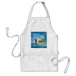 RAINY DAY COUPLE YELLOW TAXI CAB aprons